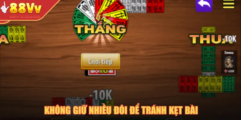 Bài Tứ Sắc – Game Bài Giải Trí Đỉnh Cao Hấp Dẫn Năm 2025 4 Không giữ nhiều đôi để tránh kẹt bài