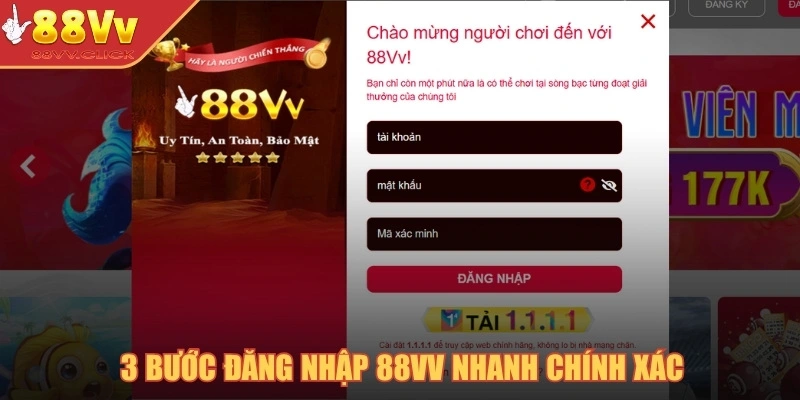 Hướng Dẫn Đăng Nhập 88VV Và Trải Nghiệm Giải Trí 2025 1 3 bước đăng nhập 88VV nhanh chính xác